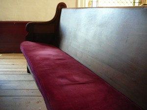 Newly Refurbished Pew Cushions Newly Refurbished Pew Cushions